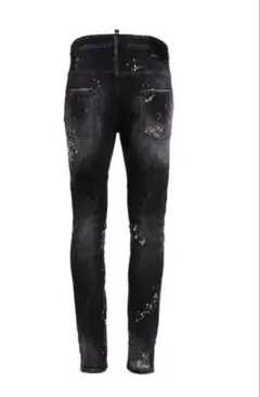 正規品 ディースクエアード SKATER JEAN size50 黒 デカジップ - メルカリ