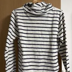 revoストライプ柄 フード付きパーカー