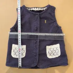 SIMPLE FREE　ベスト　95cm　ネイビー