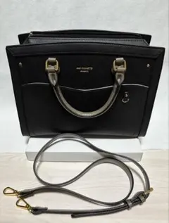 アンドシュエット《痛バ》クリアポケット付きバイカラーハンドルトート