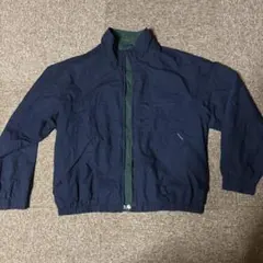 90s Eddie Bauer ナイロンジャケット 黒タグ 紺×緑 L