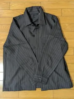 ブラックストライプ長袖シャツとパンツセット