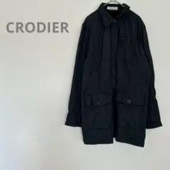 【CRODILE】42 ブラック ジャケット ジップアップ シンプル c109