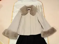 to be chic ショートコート　ジャケット　ブラック　ファー/rene