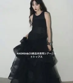【ANDREA&Co.】タグ付•未使用 フリル チュール ロングスカート 2026年最新】ANDREA＆Coの人気アイテム - メルカリ