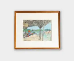 山本容子「Hotel」手彩色銅版画 1989年 - メルカリ