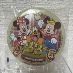 東京ディズニーランド 33周年記念 缶バッジ ミッキー ミニー 未開封