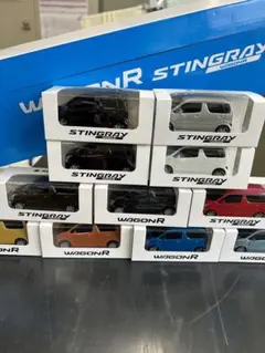 〔未開封／非売品〕スズキ ワゴンR スティングレー プルバックカー全11台