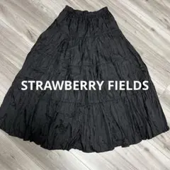 STRAWBERRY FIELDS フレアスカート ブラック