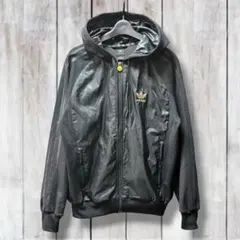 アディダスオリジナルス ジップアップパーカー ブラック 国旗タグ K1259