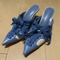 最終値下げ】YELLO レースアップ ミュール - メルカリ