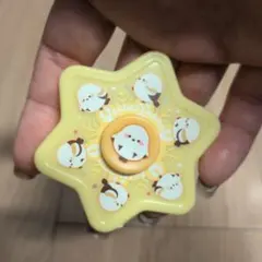 シマエナガ　星型ハンドスピナー　イエロー