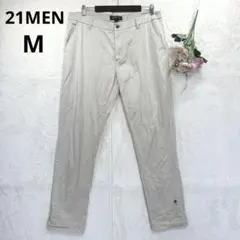 21MEN チノパン　ストレート　ロールアップ 2way ベージュ メンズ　Mのサムネイル