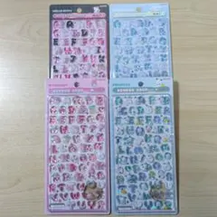 【正規品】ボンボンドロップシール 　moji 　文字　　キティ　シナモロール