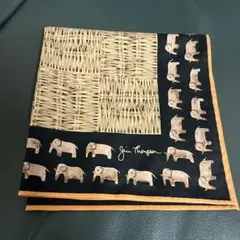 ジムトンプソン　ハンカチ　ゾウ　象柄