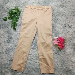 【H&M】 ベージュ ストレートパンツ 38 レディース オフィスカジュアル