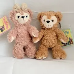 ダッフィー シェリーメイ ぬいぐるみバッジ セット　ディズニーリゾート　ダフフレ