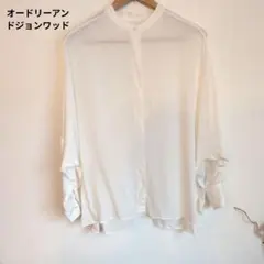 オードリーアン ホワイト長袖シャツのサムネイル