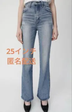 新品未使用✨　moussy マウジー　デニムパンツ　MVS　フレア　25 MOUSSY マウジー MVS FLARE フレアデニムパンツ サイズ25 - メルカリ
