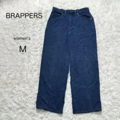 【BRAPPERS】ワイドパンツ 【M】レディース デニム風 ポリ100のサムネイル
