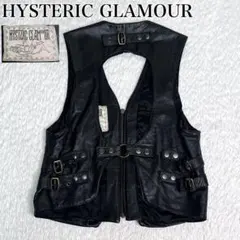 【極希少】HYSTERIC GLAMOUR レザーベスト ヌードタグ 初期ヒス