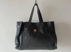 美品✨Dakota クイーンズ 限定モデル レザー トートバック 黒 シボ加工 