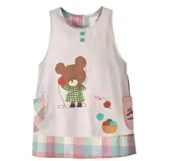 保育士エプロン　くまのがっこう