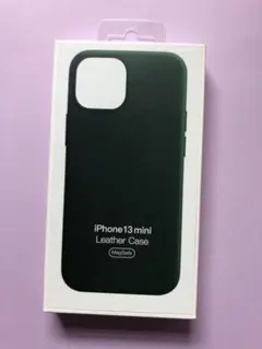 純正 iPhone 13 mini レザーケース　セコイアグリーン 匿名発送