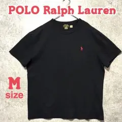 POLO Ralph Lauren ラルフローレン Tシャツ 黒　赤ポニー　刺繍