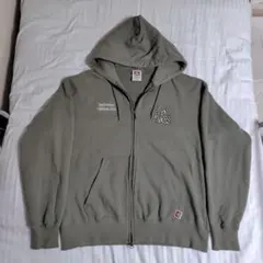 BEN DAVIS ジップパーカー カーキ フルジップ ダブルジップ