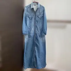 JOURNAL STANDAID デニム　ウェスタン　ロングワンピース