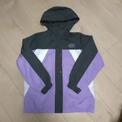 フード付きジャケット 紫/黒/白