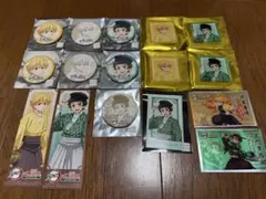 鬼滅の刃 明治村 竈門炭治郎 我妻善逸 缶バッジ アクリルキーホルダー カード