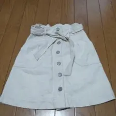 GAP アイボリー ボタン付きスカート
