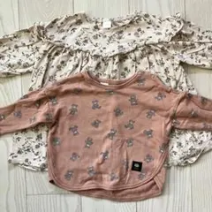 teteatete futafuta バースデイ 長袖トップス 2点90cm