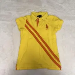 Ralph Lauren イエロー ストライプ ポロシャツ XL
