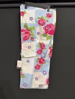 新品未使用　水色　白　薔薇　花柄 浴衣　パステル　2900