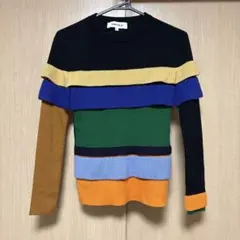 【美品　36サイズ】ENFOLD マルチカラーニット