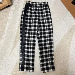 チェック柄カジュアルパンツ