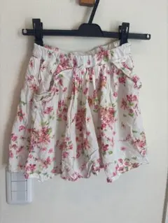 花柄ショート　パンツ付きスカート 120cm セラフ
