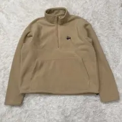 1820　STUSSY　ステューシー　ハーフジップ　フリースジャケット　L