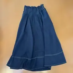 OLIVE des OLIVE ロングスカート フレア ネイビーのサムネイル