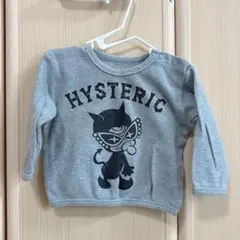 キッズ　ベビー　トップス　トレーナー　グレー　70サイズ　男の子　ヒスミニ