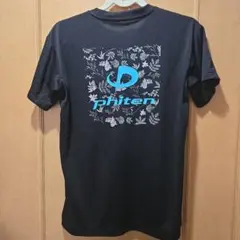 phiten 　ブラック　Tシャツ 　バレーボール　ユニ　M　半袖　ボタニカル