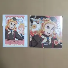 鬼滅の刃 バレンタイン ホワイトデー チョコ風カード コースター 煉獄杏寿郎