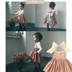 【美品】マールマール　MARL MARL ピオニー ピンク　エプロン