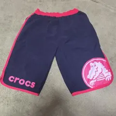クロックス　水着　ズボン　男の子　黒　赤　160㎝　ラッシュガード　別売り