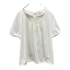 ★美品★ NEW YORKER ブラウス　半袖　Uネック　M ゆったり