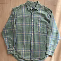 90s old gap ギャップ　ネルシャツ　コットン　ヴィンテージ