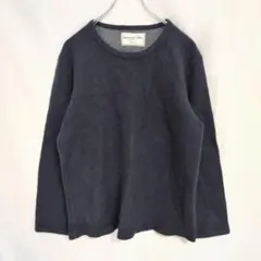 【インターナショナルギャラリー ビームス】レディーストップス　厚め　紺　綿　毛